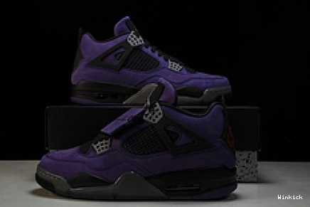 Jordan AJ4-766296 Scott x Travis 4 Purple Air Retro 0808